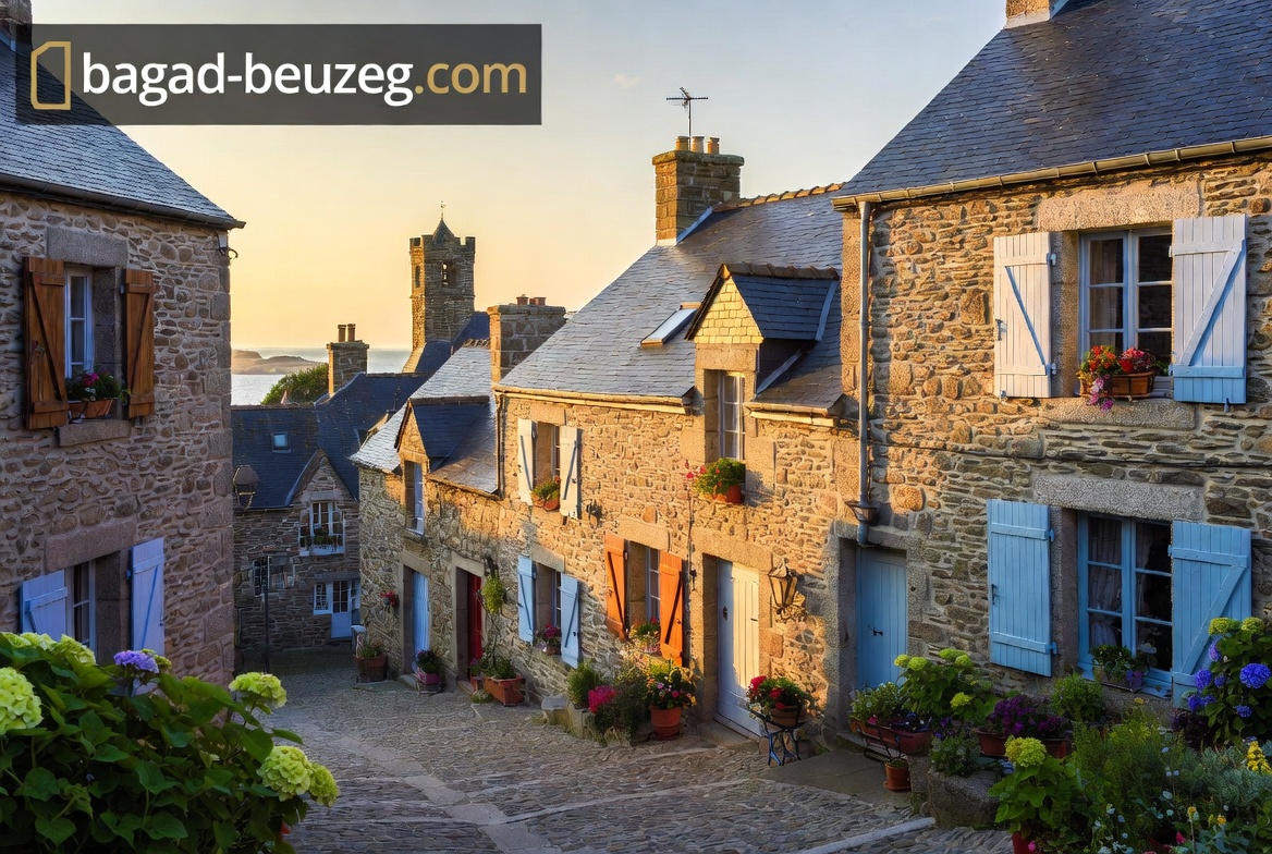 Arsitektur Desa di Brittany: Bangunan Batu Estetik